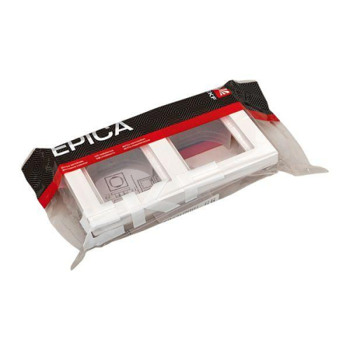 Рамка 2-м Эпика IP44 пластик бел. EKF UP1-FPW-02-44