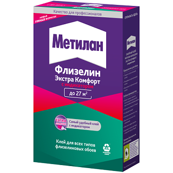 Клей обойный Метилан Флизелин Экстра Комфорт с индикатором 150г Момент Б0065587