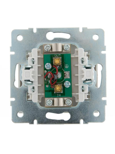 Розетка телевизионная проходная TV СП Rain 16А IP20 механизм бел. LEZARD 703-0288-129