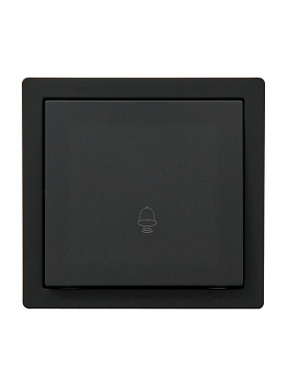 Кнопка звонка ОП LETO черн. бархат LEZARD 752-4200-103