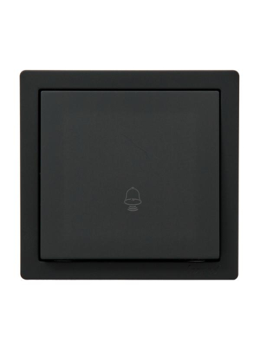 Кнопка звонка ОП LETO черн. бархат LEZARD 752-4200-103