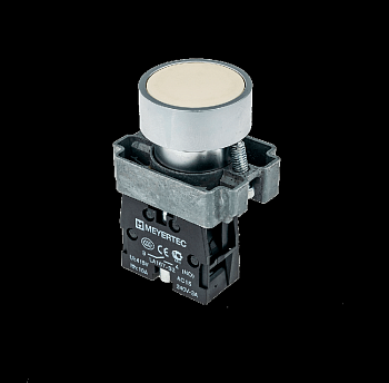 Кнопка плоская бел. 1NO мет. MTB2-BAZ111 ОВЕН 58150