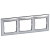 Рамка 3-м Valena горизонт. алюм. (DIY-упак.) Leg 694332