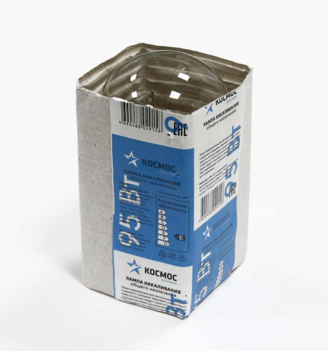 Лампа накаливания ЭКОНОМИК ПР 95Вт 3000К E27 230В Брест гофра станд. КОСМОС LkecSt50CL95wE27