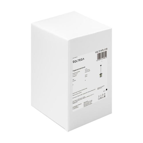 Светильник Gabi 1х40Вт E27 IP44 подвесной Voltega VGL7214PL-01B