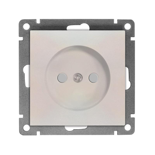 Розетка 1-м СП Афина 16А IP20 без заземл. защ. шторки механизм жемчуж. Universal A0047-OBr