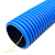 Труба гофрированная двустенная ПНД гибкая d50мм с протяжкой SN63 1250 син. (уп.50м) Промрукав PR15.01011