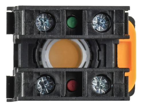 Кнопка d22мм 1НО+1НЗ MASTER желт. IEK MI-BT60-11-3-22-K05