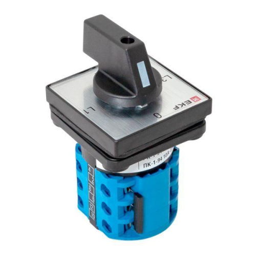 Переключатель кулачковый ПК-1-94 4п 10А для амперметра IP65 EKF pk-1-94-10-65