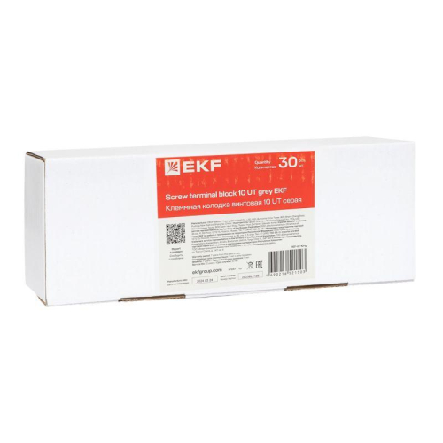 Колодка клеммная винтовая 10 UT сер. EKF scr-ut-10-g