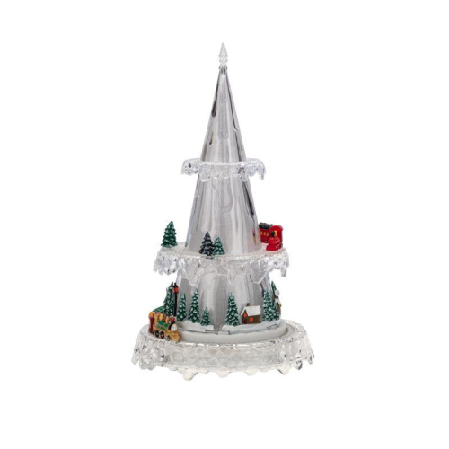 Фигура светодиодная "Новогодний поезд с мелодией" 30.5см RGB на подставке Neon-Night 513-025