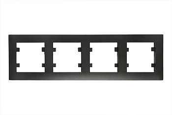 Рамка 4-м Karea RIZZ STAR чер. Makel 88054704