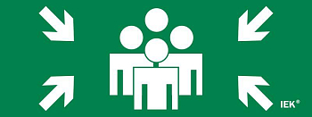 Этикетка самоклеящаяся 240х90мм "Место сбора" IEK LPC10-1-24-09-MSTS