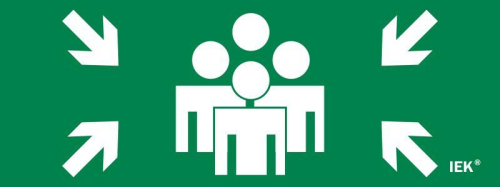 Этикетка самоклеящаяся 240х90мм "Место сбора" IEK LPC10-1-24-09-MSTS