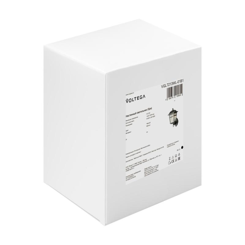 Светильник Noon 1х40Вт E27 IP44 бра настен. Voltega VGL7213WL-01B1