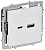 Розетка BRITE РЮ11-1-БрАБ 18Вт USB A+C механизм арктич. бел. IEK BR-U22-018-K91