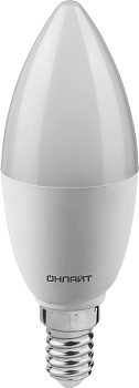 Лампа светодиодная 90 454 OLL-C37-15-230-6.5K-E14-FR 15Вт свеча 6500К холод. бел. E14 1500лм 176-264В ОНЛАЙТ 90454