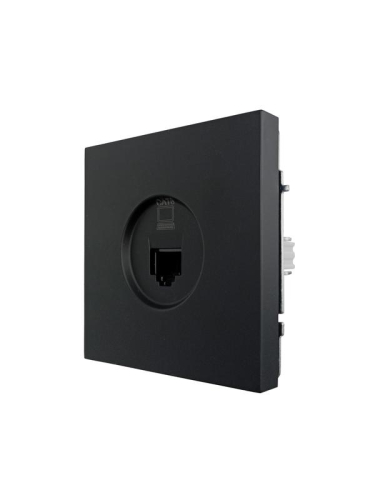 Розетка компьютерная 1-м СП ZIMA IP20 механизм черн. бархат LEZARD 704-4288-140