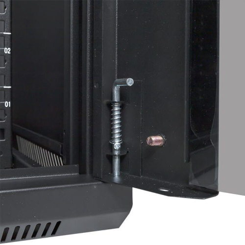 Шкаф настенный 19дюйм TERACOM PRO 12U 600х450мм дверь стеклянная с замком-ручкой черн. EKF TRP-WLL-1264-40B
