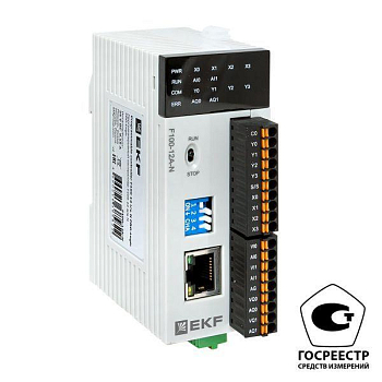 Контроллер программируемый F100 12 в/в N PRO-Logic (с поверкой) EKF F100-12A-N-V
