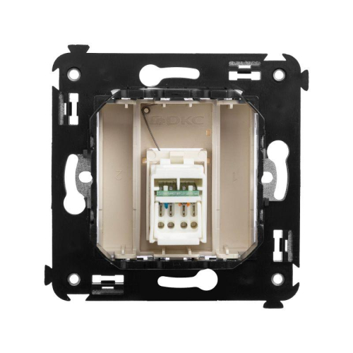 Розетка компьютерная 1-м СП Avanti "Ванильная дымка" RJ45 кат.6 DKC 4405293