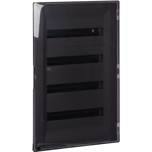 Щиток распределительный СП Practibox3 IK 07 4 рейки 72мод. с клеммник. заземл. и нейтрали IP40 прозр. дверь Leg 401759