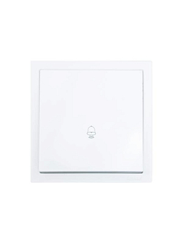 Кнопка звонка СП ZIMA IP20 безвинтов. зажим механизм бел. LEZARD 704-0288-103QC
