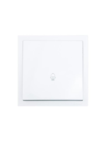 Кнопка звонка СП ZIMA IP20 безвинтов. зажим механизм бел. LEZARD 704-0288-103QC