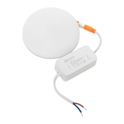 Светильник светодиодный ДВО 1103 10Вт 6500К IP20 круглый встраив. даунлайт безрамочный LUMA EKF DLL-1103-R-10-6500