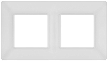 Рамка для розеток и выключателей ЭРА Elegance 14-5002-01М на 2 поста матов. бел. Эра Б0065814