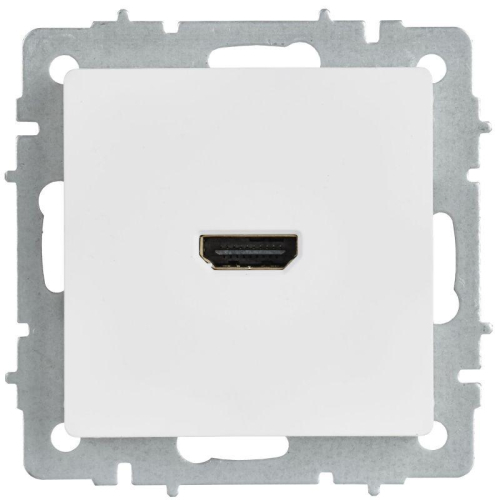 Розетка HDMI СП BRITE РHDMI-0-БрАБ механизм арктич. бел. IEK BR-H10-K91