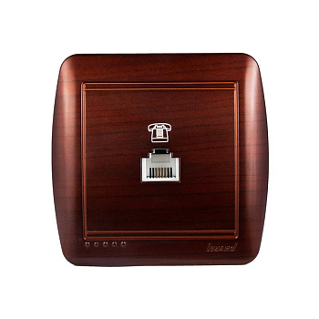 Розетка телефонная ОП Demet RJ11 маун LEZARD 711-0400-137