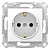 Механизм розетки 1-м СП Sedna 16А IP20 250В с заземл. защ. шторки бел. SchE SDN3000121