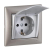 Розетка 1-м СП Valena 16А IP21 с заземл. с крышкой немецк. стандарт винты механизм алюм. Leg 770122 Розетка 1-м СП Valena 16А IP21 с заземл. с крышкой немецк. стандарт винты механизм алюм. Leg 770122