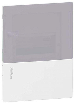 Щит RESI9 MP(MINI PRAGMA) 1 ряд 6мод. встраив. с дым. двер. IP40 IK07 63А 2 клеммы SchE MIP22106T