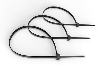 Стяжка нейлоновая неоткрывающаяся безгалогенная CTBL-370 370х3.6мм (уп.100шт) черн. Cabeus 7405с