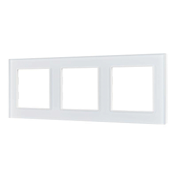 Рамка стеклянная FRM-GLARE-GS-3-WH Arlight 043799