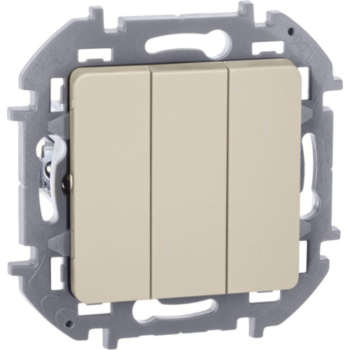 Выключатель 3-кл. Inspiria 10АХ 250В винтов. зажимы сл. кость IEK 673541