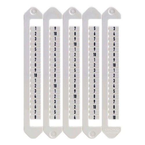 Маркировка для клемм ширина 5мм символ "9" вертикалная ориентация DKC NUTB-5-9V