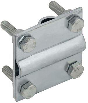 Зажим крестообразный полоса/пруток-полоса/пруток 30/8мм оцинк. сталь IEK ZCC13-11-1-08-30