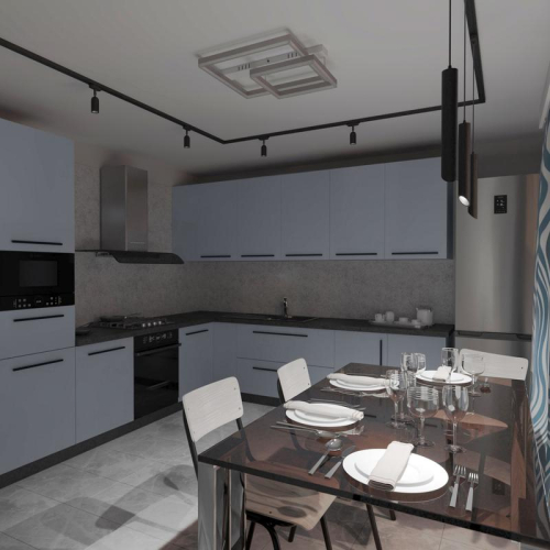 Светильник трековый подвес светодиодный ARTLINE 40х40х300мм 12Вт 960Лм 4000К 230В алюм. 6.4кв.м черн./зол. Ritter 59711 1