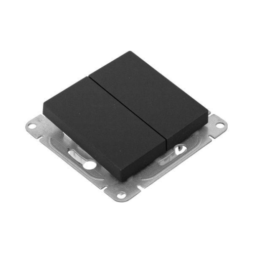 Выключатель перекрестный 2-кл. СП Эпика механизм черн. EKF UP1-SWB-22