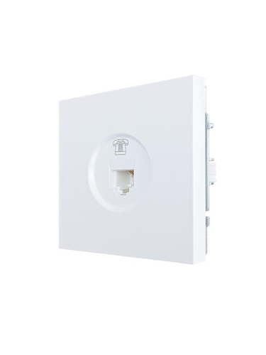Розетка телефонная СП ZIMA IP20 евро стандарт механизм бел. LEZARD 704-0288-137
