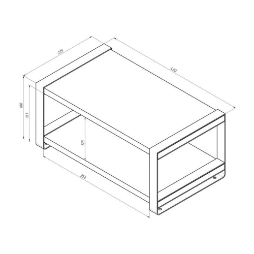 Полка-органайзер для кухни двухъярусная дуб Харбор бел. Rexant 38-0676