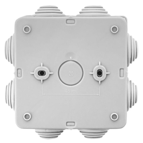 Коробка распаячная КМР-030-031 с крышкой наружная 85х85х40 8 мембранных вводов IP55 EKF plc-kmr-030-031