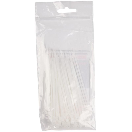 Хомут кабельный PCT 2.5х080-100WH 2.5х80 PA6.6 бел.(уп.100шт) JazzWay 5053670