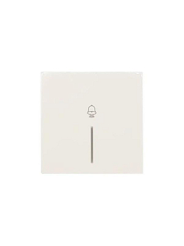 Кнопка звонка с индик. СП ZIMA IP20 безвинт. зажим слон. кость LEZARD 704-9088-108QC