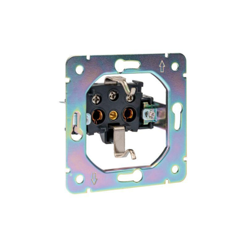 Розетка 1-м СП STRONG MIELE 16А с заземл. защ. шторки и крышкой антрацит Kranz KR-78-0702-5