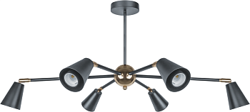 Светильник 80 439 NLF-C-051-01 потолочный черн. золото Navigator 80439