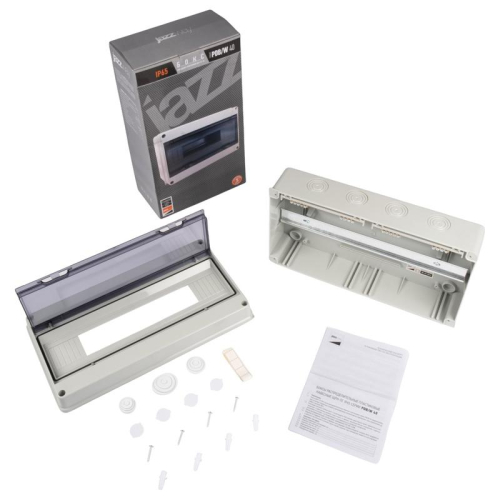Бокс модульный накладной PDB/W 4018 GR (ЩРН-ПГ-18) IP65 пластик. Pro JazzWay 5072121